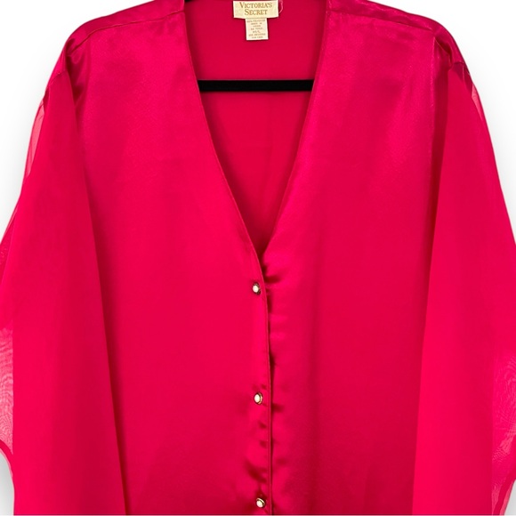 Victoria’s Secret Gold Label Long Button Down Night Shirt - Picture 7 of 9